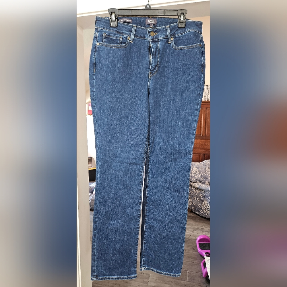 NYDJ Women's Straight Leg Jeans - Blue